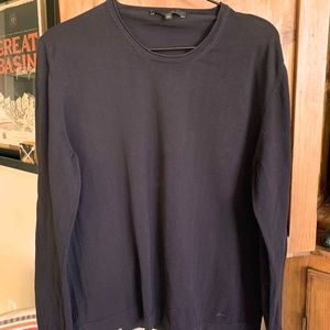 Gucci Lightweight Navy Cotton Sweater Size XL/14